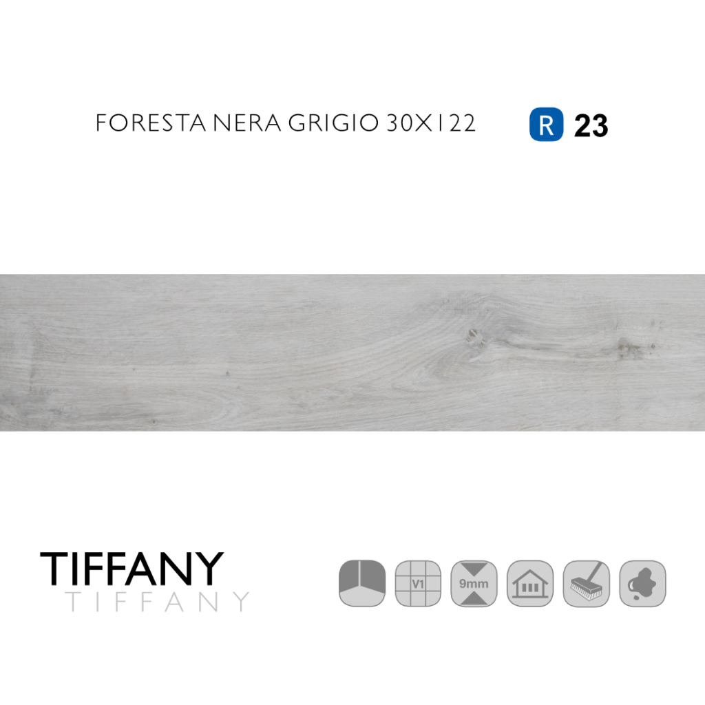 Tiffany Foresta Nera Grigio 30x122