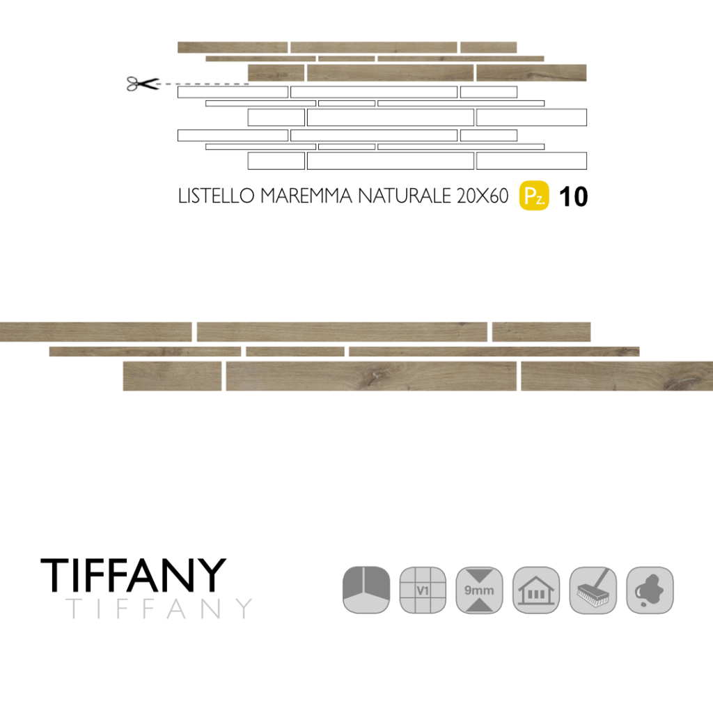 Tiffany Listello Maremma Naturale 20x60
