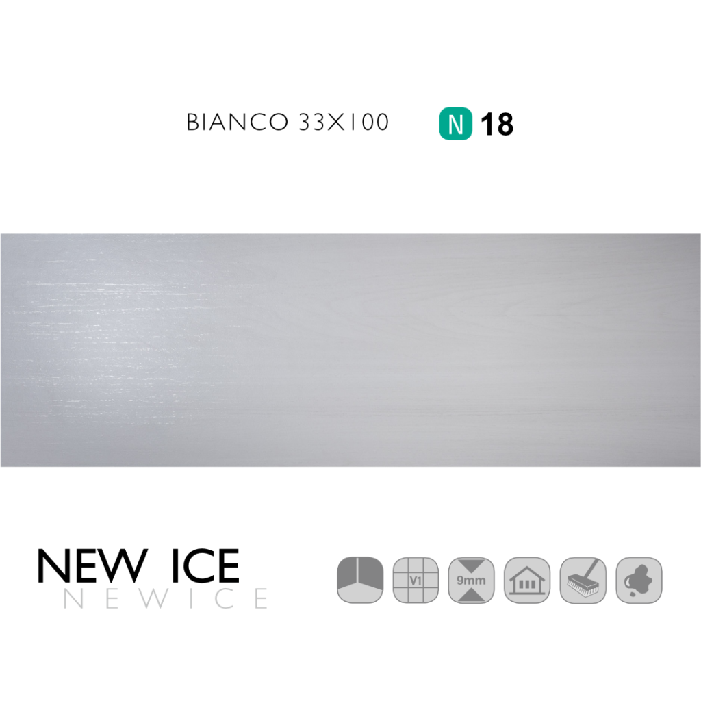 New Ice Bianco 33x100