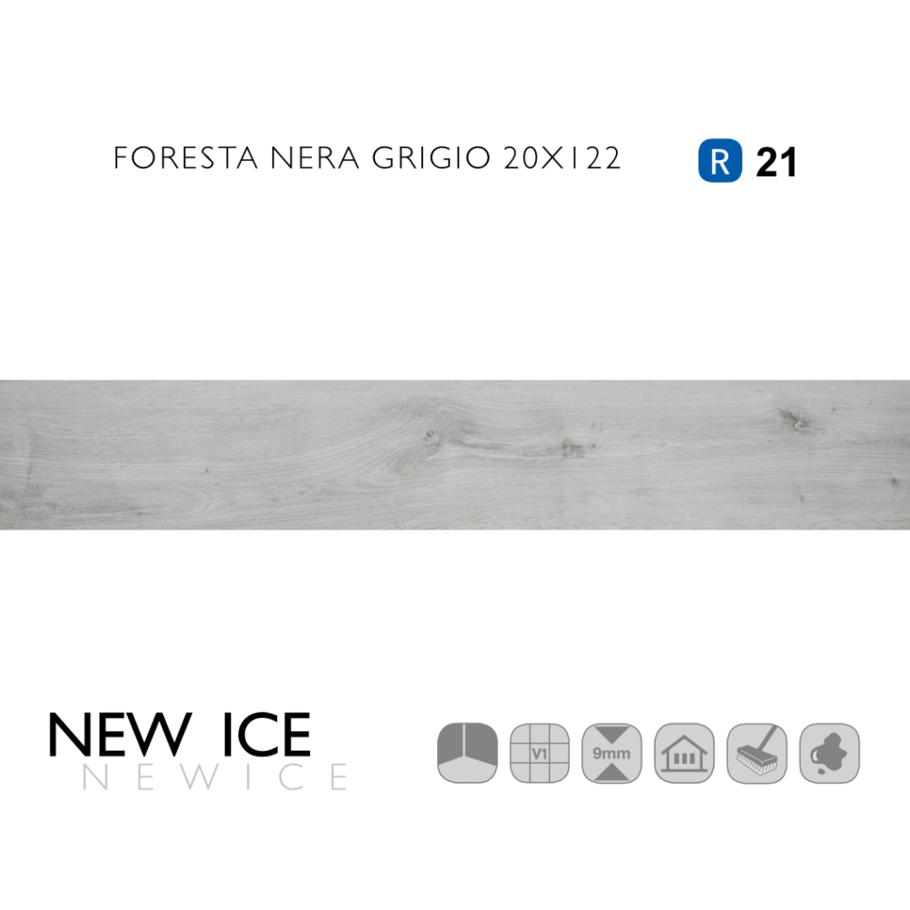 New Ice Foresta Nera Grigio 20x122