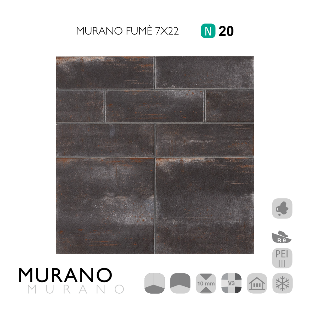 Murano Fume 7x22
