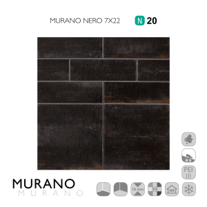 Murano Nero 7x22