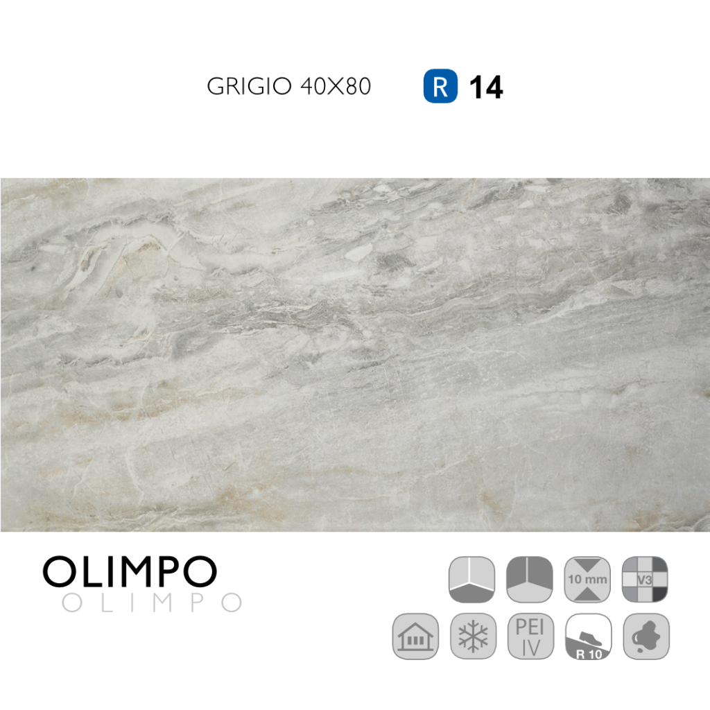Olimpo Grigio 40x80