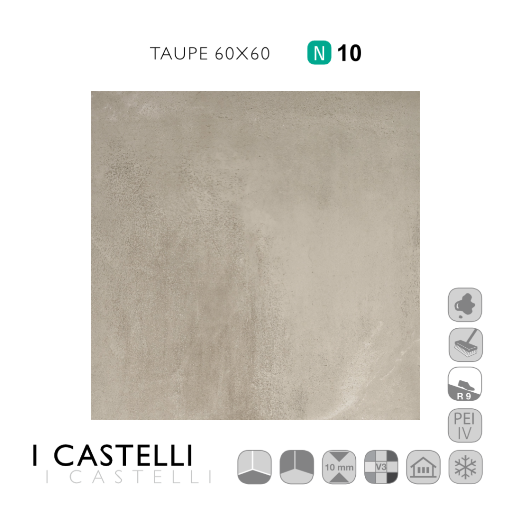 I Castelli Taupe 60x60