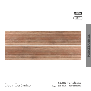 Deck Cerâmico Nogal