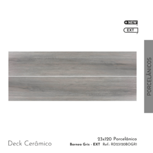 Deck Cerâmico Borneo Gris