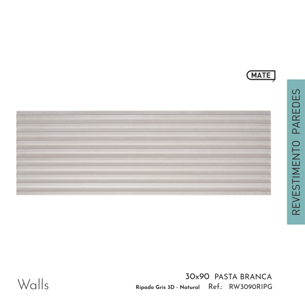 Walls Ripado Gris 3D